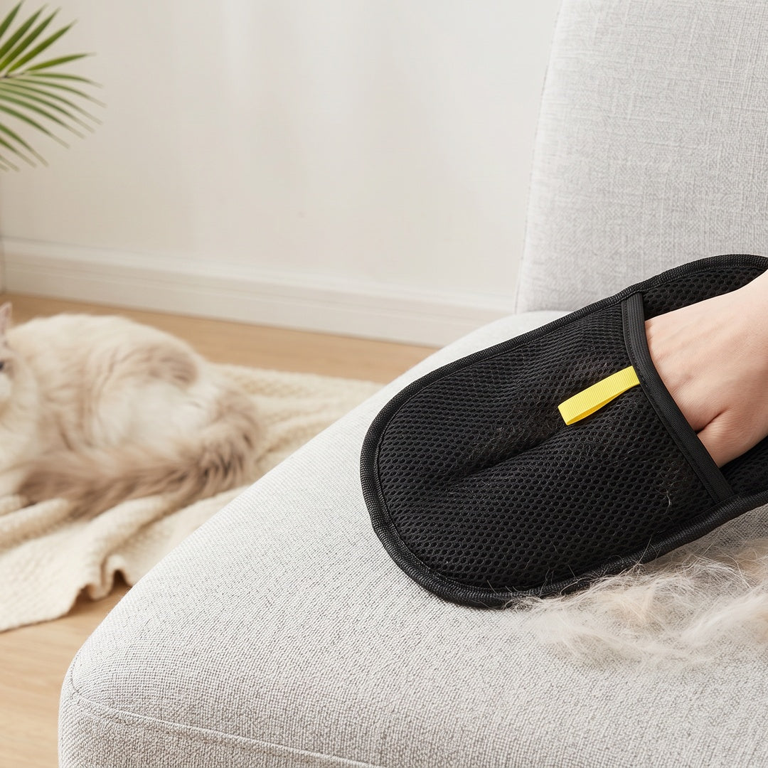 PawGroom bundle cat sofa furniture mitt