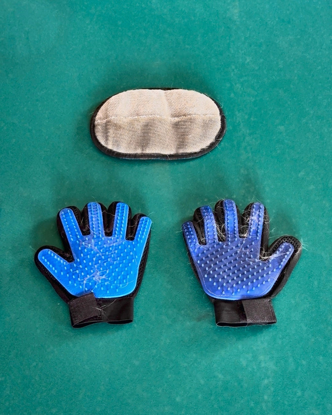 One PawGroom Ultimate Kit — grooming glove pair and furniture mitt