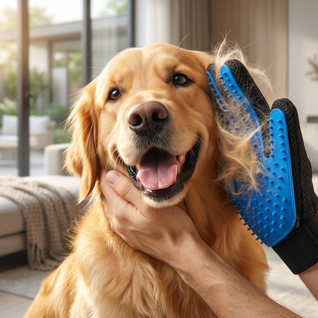 PawGroom bundle lifestyle man with dog