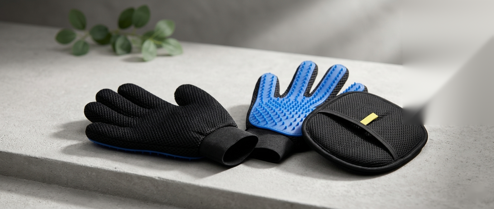 PawGroom Ultimate Kit — grooming glove and furniture remover together