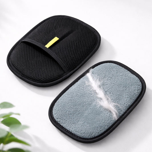 PawGroom furniture hair removal mitt white background